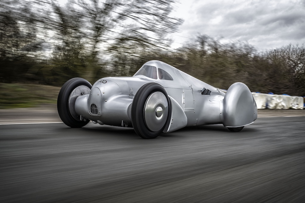 Auto Union Lucca - driving shot at the first roll-out 2026.
(Foto: Audi Tradition)